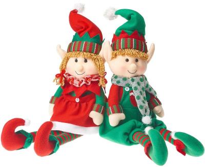 China Cute Elf Toy Stuffed Plush Girl And Christmas Plush Toy Boy Elf Doll Toys Soft Elf Plush Toy for sale