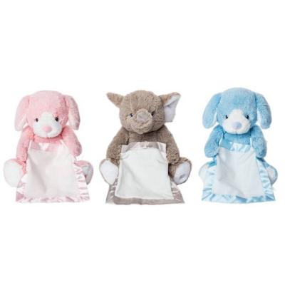 China Baby Security Blanket Plush Personalized Baby Animal Plush Toy for sale