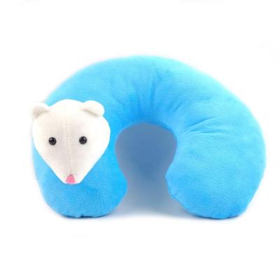 China Animal Neck Pillow U Shape Travel Pillow Cushion Puzzled Plush Neck Pillow Super Soft Mouse for sale