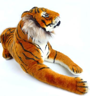 China Tiger Simulation Animal Tiger Plush Toy Collection Large Amazing Realistic Simulation Plush Tigers for sale