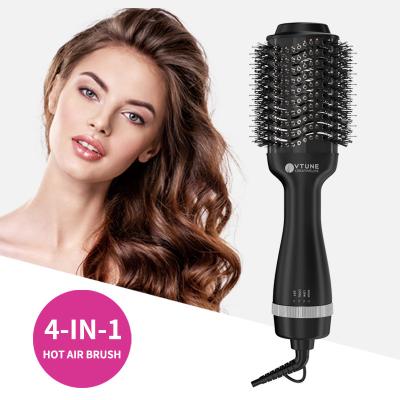 China Vtune 4-in-1 Wholesale Ionic Portable Styling Brush Hair Dryer Electric Hot Airbrush for sale