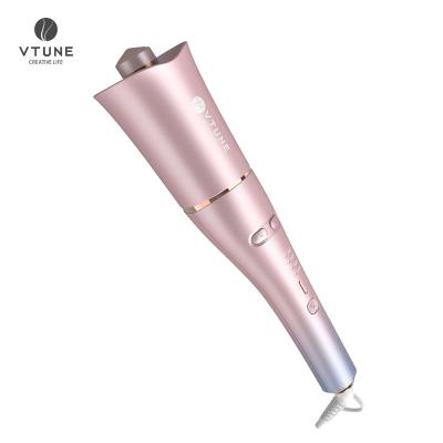 China Ionic Automatic Hair Curler With Led Display Professional Automatic Wave Hair Styling Tool Kit Rotating Curler Hair Curling Iron for sale