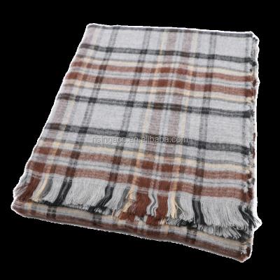 China 2022 New Check Fashion Latest Pattern Men Scarf Winter Autumn Shawl Poncho Acrylic Woven Design for sale