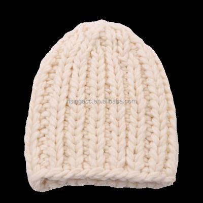 China Winter Beanie Beautiful and Baby Boy MEN'S COMMON LADY Acrylic Hand Knitted Unisex Unisex OEM Customized Style Weather for sale