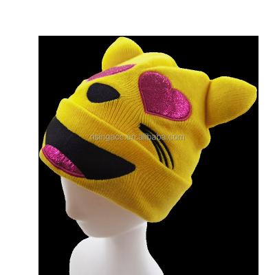 China JOINT Baby Boy Kids Children Cartoon Knitted Hat Winter Beanie And Custom Acrylic Lovely Dobby Unisex OEM Customized Style Weather for sale