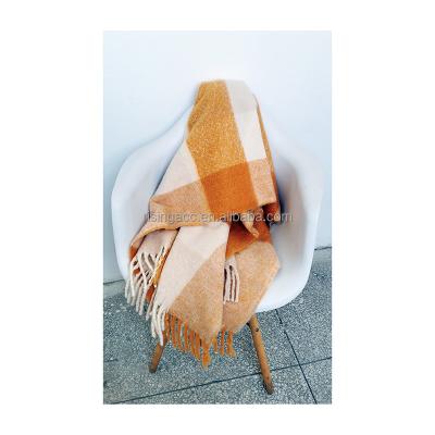 China 2022 new design lady fashion 55%polyester 45%acrylic woven latest autumn winter carpet blanket scarf men shawl poncho for sale