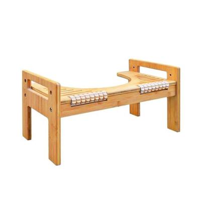 China 2022 New Style Foldable Bamboo Wood Foot Massage Squat Pan Stool For Child Pregnant Woman for sale