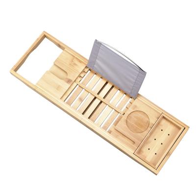 China European style bamboo storage freshness preservation environmental protection retractable bathroom bathtub read drama for sale