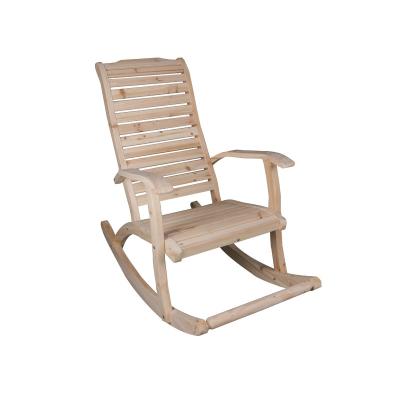 China American Eco Custom Color Rocking Chair Solid Wood Leisure Lazy Outdoor Chair for sale