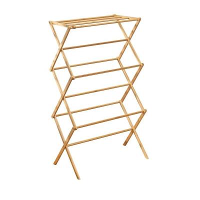 China Eco-friendly Foldable Bamboo Drying Rack Adjustable and Outdoor Indoor(Other) Drying Rack Wholesale for sale