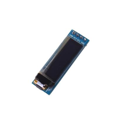 China Show 0.91InchOLED 128x32 IIC I2C OLEDtransparent oled screen White/Blue LCDs Show SSD1306 Driver IC Voltage 3.3V 5V for sale