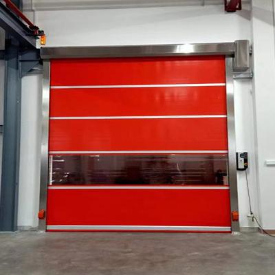 China Custom Offer Sound Insulation Doors Dust Proof Shutter Doors High Speed ​​Rolling PVC Air Shower Freezer Doors Custom Fast Stacking High Speed ​​Door for sale