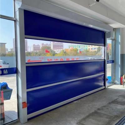 China Industrial Speedy Interior Automatic Roller Door Sound Insulation Custom PVC Aluminum High Speed ​​Rolled Door for sale