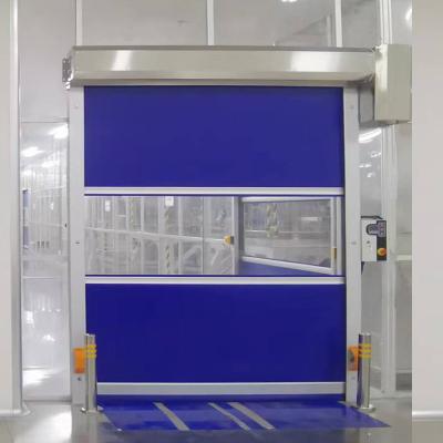 China Automatic Shutter Speed ​​Door Sound Insulation Purification Workshop PVC Rolling Induction Sound Insulation Dust Maker AGV Machine Equipment for sale