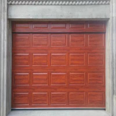 China Solid wood automatic sectional garage doors anti-theft sectional commercial roll up garage door sectional garage door for sale