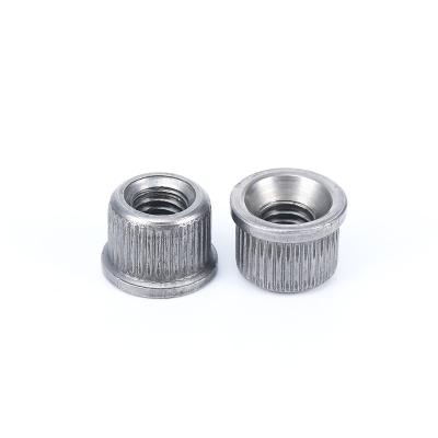 China Iron Bottom Socket Nut With Lip Iron Socket Nut Iron Pipe Interior Furniture Hardware for sale