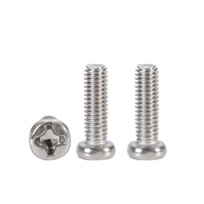 China Round Round Head Screws Nickel Plated PM Cross Round Head Machine Teeth Screws Filter Machine Thread Head Screws M1-M2-M3-M4 for sale