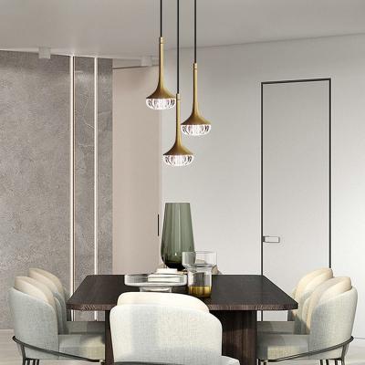 China Modern Light Home Modern Luxury Villa Pendant Chandelier High Hanging Long Light Dining Room Crystal Chandelier for sale