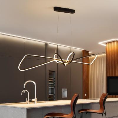 China Nordic Modern Minimalist Dining Room LED Pendant Light New Restaurant Chandelier Contemporary Minimalist Creative Bar Chandelier for sale