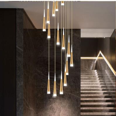 China Simple Stairs Aquitaine Wholesale Modern Luxury Postmodern Chandelier Meteor Shower Drop Chandelier Light for sale