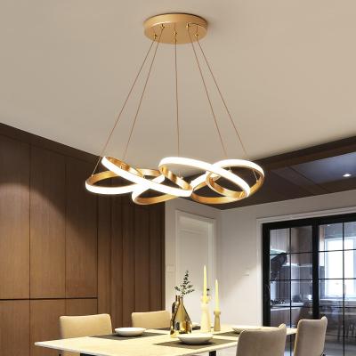 China Nordic Creative Modern Luxury Gold Dining Room LED Chandelier&Pendant Light For Restaurant for sale