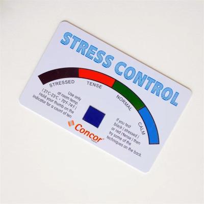 China Custom Health Care Institutes Stress Logo Thermometer Cards 85mm*54mm For Promotion for sale