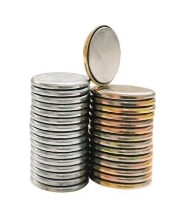 China Industrial Round Magnet / Single Sided Neodymium Magnet Disc Magnet N35 For Handbag Paper Box for sale