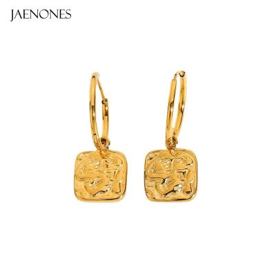 China JAENONES FASHION Wholesale Fashion 925 Jewelry Earrings18k Gold Circle Silver Hoop Earrings for sale