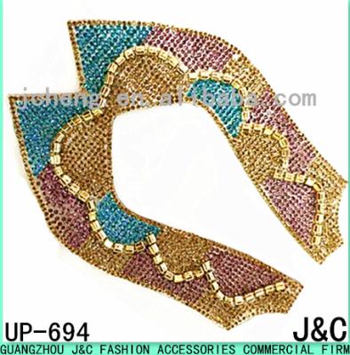 China Flip Flops Mix Popular Color Fix Rhinestone Hot Shoe Uppers for sale