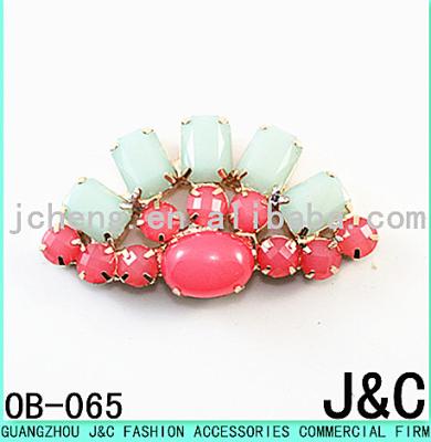 China Shoes Accessory Shoes Ornament Resin Stone Shoes Buckle Accessories for sale