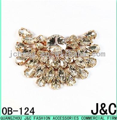 China shoes accessories shoes ornament glassstone shoes buckle accessories for sale