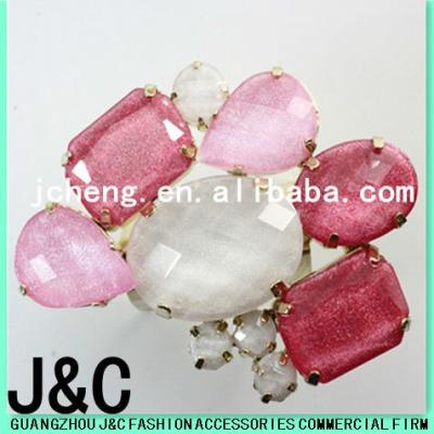 China Shoe Buckle 2012 Resin Colored Stone Decorative Shoe Clips for sale