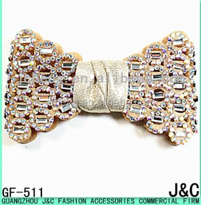 China Shoe Buckle 2016 Crystal AB Rhinestone With Shoe Glass Stone Decorated Bow for sale