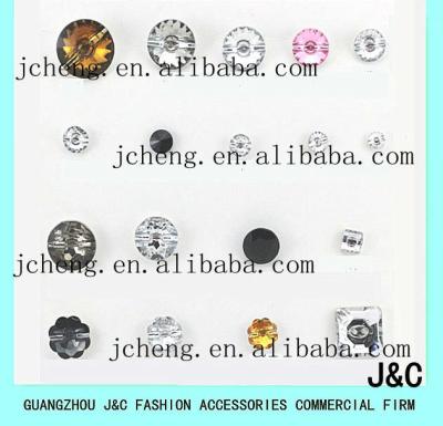 China Plastic Sew On Acrylic Button For Shoes And Clothes / Sew On Acrylic Flower for sale