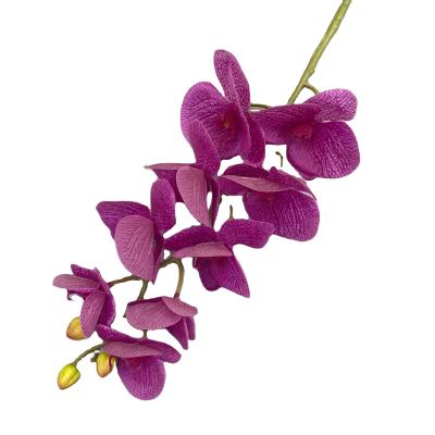 China Beautiful Colorful 9 Heads Artificial Orchids Flower Real Touch Butterfly Orchids Phalaenosis Flower Wholesale for sale