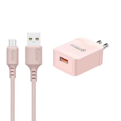 China Colorful Single USB Power Adapter Wall Charger 5V 1A Wall Mobile Phone USB Port Travel Home Charger for sale