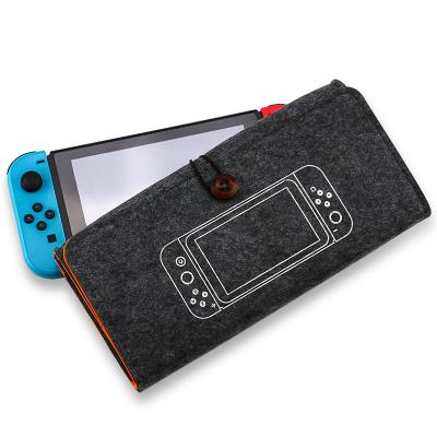 China For Nintendo Switch Felt PU Leather Portable Travel Bag Video Game Carrying Case For Nintendo Switch Lite Bag for sale