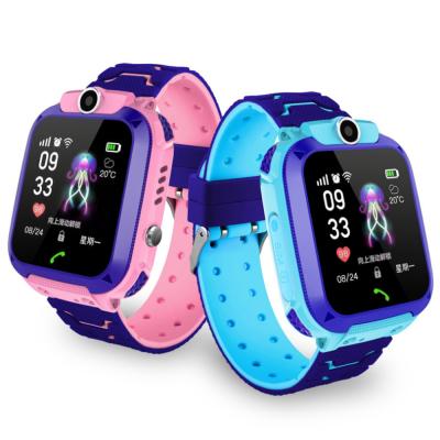 China 2021 Waterproof Baby Tracker Antil-lost Watch 2G SIM Card Clock Call Location Smart Watch SOS Wifi Kids Smartwatch Q12 for sale