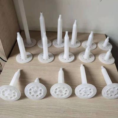 China 30mm HDPE Wall building fasteners popular Plastic Insulation nails for Euromarket market for sale