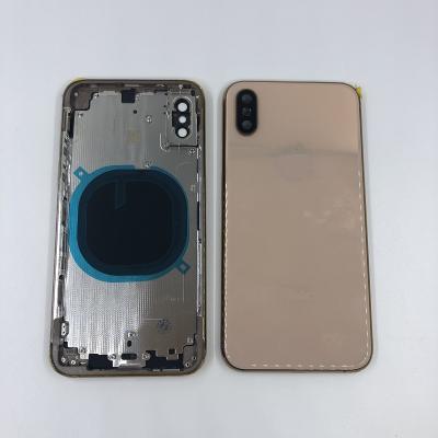 China WOSENTE Battery Glass Back Cover Rear View Door Replacement Housing For iPhone X for sale