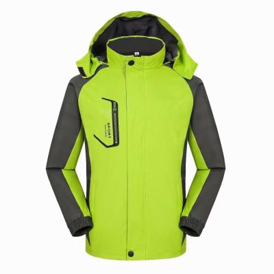 China Reversible Men Fashion Mountaineering Windproof Scratchproof Outdoor Shell Stand Collar Hooded Waterproof Molle Hiking Jacket for sale