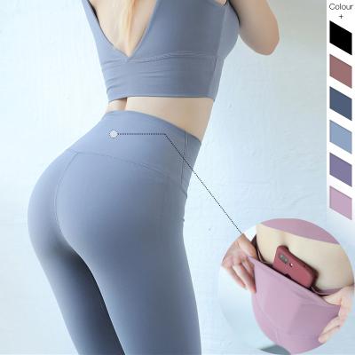 China Breathable High Waist Yoga Pants Seamless Tummy Control Leggings Workout 4 Way Stretch Yoga Leggings for sale