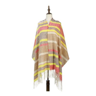 China Wholesale custom stripe men woman winter scarf luxury soft cashmere pashmina cashmere scarf comfortable for women winter for sale