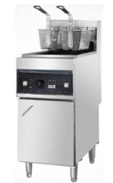 China 18KW 380V electric deep fryer with basket 1Tank , commercial gas fryers for sale