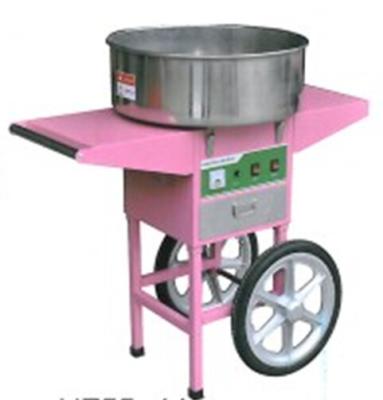 China Four wheels moving commercial cotton candy machine With Cart for sale