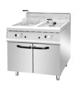 China 25L Tank Gas Deep Fryer With 2 Basket  / overtemp protection device for sale