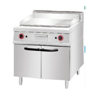 China Electronic gas deep fryer commercial Hot - plate Griddle with cabinets for sale