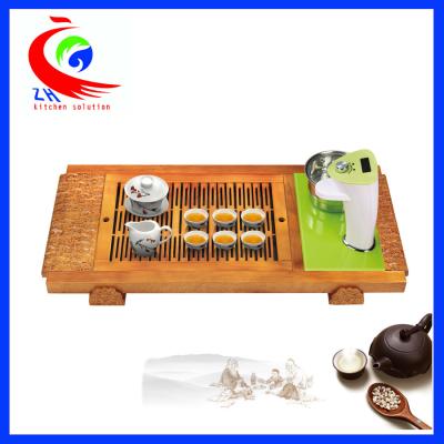 China Chinese tea cooking machine wood tea counter black tea cooking table for sale