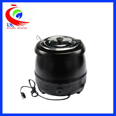 China Black electric keep warm buffet soup warmer pot inside with stainless steel material for sale