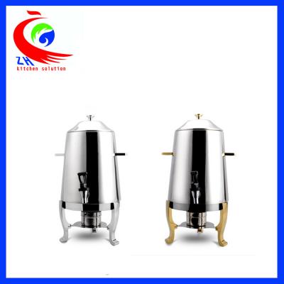 China Stainless steel commercial coffee dispenser / tea coffee warmer for buffet for sale